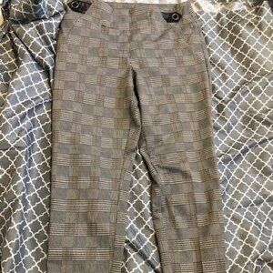 SoHo checkered plaid polyester spandex pants